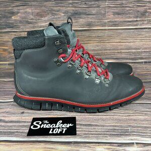 Cole Haan ZeroGran Men's Dark Gray‎ Red Hiking Boots